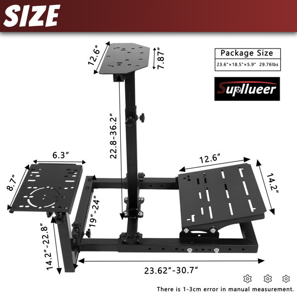 Racing Simulator Stand Multifunctional Shift Lever Platform, No Steering  Wheel Pedal Shifter Seat